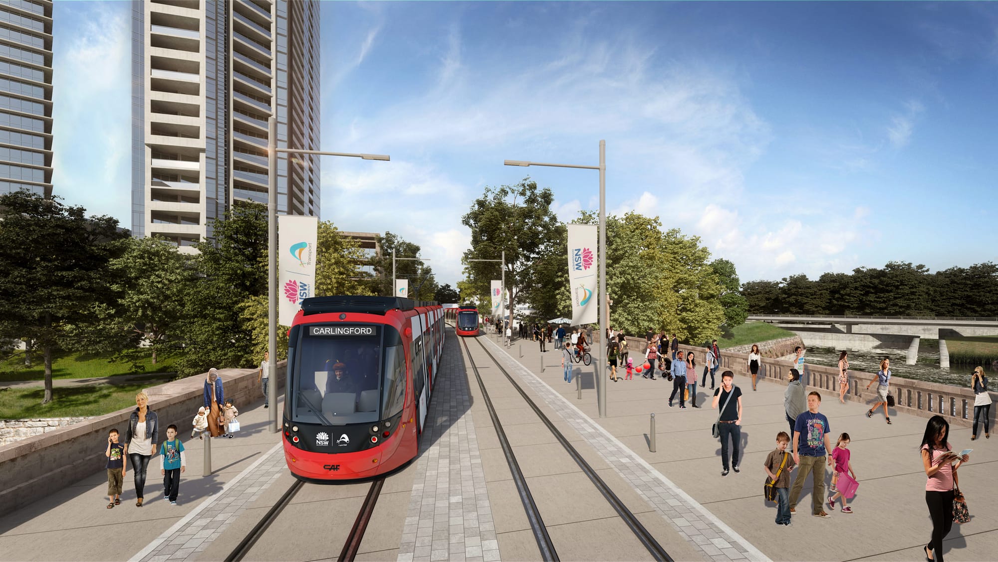 Parramatta Light Rail - Lennox Bridge May 2019